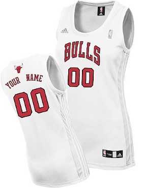 Women's Customized Chicago Bulls White Jersey,We sell and wholesale Women's Customized Chicago Bulls White Jersey on line form chian!