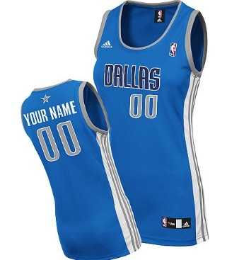 Women's Customized Dallas Mavericks Light Blue Jersey ,We sell and wholesale Women's Customized Dallas Mavericks Light Blue Jersey  on line form chian!