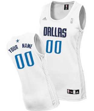 Women's Customized Dallas Mavericks White Jersey ,We sell and wholesale Women's Customized Dallas Mavericks White Jersey  on line form chian!