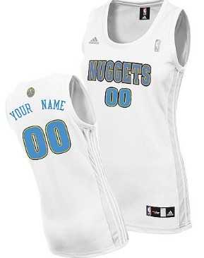 Women's Customized Denver Nuggets White Jersey ,We sell and wholesale Women's Customized Denver Nuggets White Jersey  on line form chian!