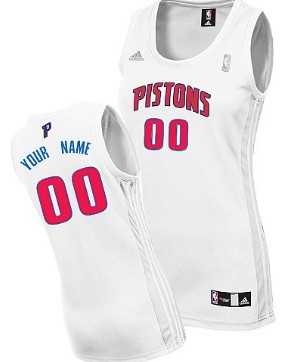 Women's Customized Detroit Pistons White Jersey ,We sell and wholesale Women's Customized Detroit Pistons White Jersey  on line form chian!