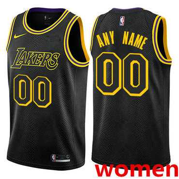 Women's Customized Los Angeles Lakers Swingman Black Nike City Edition Jersey,We sell and wholesale Women's Customized Los Angeles Lakers Swingman Black Nike City Edition Jersey on line form chian!