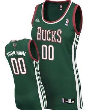Women's Customized Milwaukee Bucks Green Jersey ,We sell and wholesale Women's Customized Milwaukee Bucks Green Jersey  on line form chian!