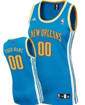 Women's Customized New Orleans Hornets Blue Jersey,We sell and wholesale Women's Customized New Orleans Hornets Blue Jersey on line form chian!