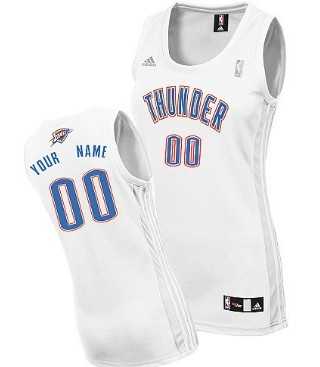 Women's Customized Oklahoma City Thunder White Jersey,We sell and wholesale Women's Customized Oklahoma City Thunder White Jersey on line form chian!
