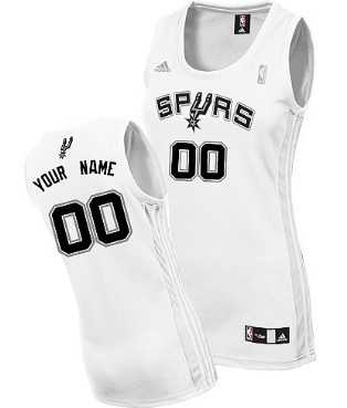 Women's Customized San Antonio Spurs White Basketball Jersey,We sell and wholesale Women's Customized San Antonio Spurs White Basketball Jersey on line form chian!