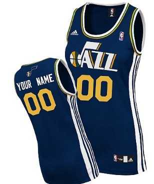 Women's Customized Utah Jazz Blue Basketball Jersey,We sell and wholesale Women's Customized Utah Jazz Blue Basketball Jersey on line form chian!