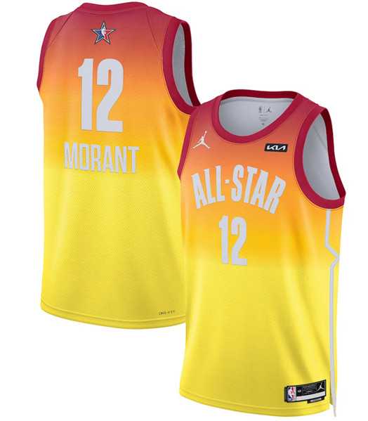 Men's 2023 All-Star #12 Ja Morant Orange Game Swingman Stitched Basketball Jersey Dzhi,We sell and wholesale Men's 2023 All-Star #12 Ja Morant Orange Game Swingman Stitched Basketball Jersey Dzhi on line form chian!
