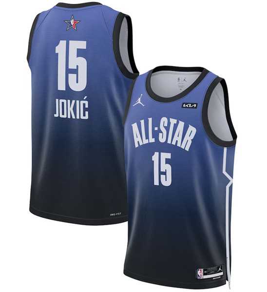 Men's 2023 All-Star #15 Nikola Jokic Blue Game Swingman Stitched Basketball Jersey Dzhi,We sell and wholesale Men's 2023 All-Star #15 Nikola Jokic Blue Game Swingman Stitched Basketball Jersey Dzhi on line form chian!