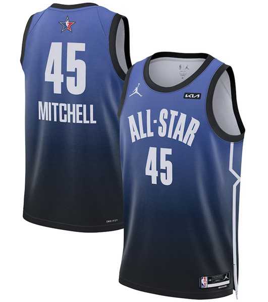 Men's 2023 All-Star #45 Donovan Mitchell Blue Game Swingman Stitched Basketball Jersey Dzhi,We sell and wholesale Men's 2023 All-Star #45 Donovan Mitchell Blue Game Swingman Stitched Basketball Jersey Dzhi on line form chian!