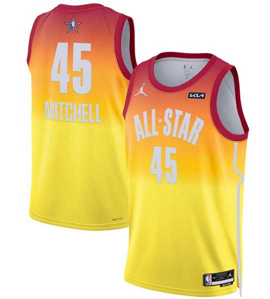 Men's 2023 All-Star #45 Donovan Mitchell Orange Game Swingman Stitched Basketball Jersey Dzhi,We sell and wholesale Men's 2023 All-Star #45 Donovan Mitchell Orange Game Swingman Stitched Basketball Jersey Dzhi on line form chian!