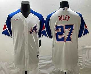 Men's Atlanta Braves #27 Austin Riley White 2023 City Connect Cool Base Stitched Jersey,We sell and wholesale Men's Atlanta Braves #27 Austin Riley White 2023 City Connect Cool Base Stitched Jersey on line form chian!