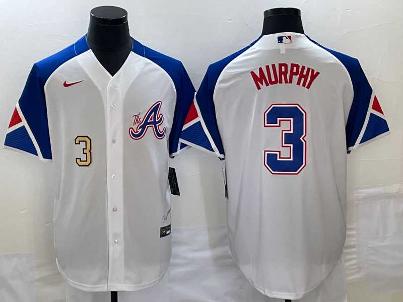 Men's Atlanta Braves #3 Dale Murphy Number White 2023 City Connect Cool Base Stitched Jerseys,We sell and wholesale Men's Atlanta Braves #3 Dale Murphy Number White 2023 City Connect Cool Base Stitched Jerseys on line form chian!