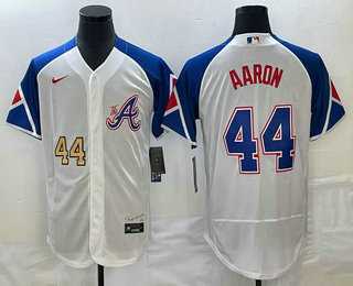 Men's Atlanta Braves #44 Hank Aaron Number White 2023 City Connect Flex Base Stitched Jerseys,We sell and wholesale Men's Atlanta Braves #44 Hank Aaron Number White 2023 City Connect Flex Base Stitched Jerseys on line form chian!
