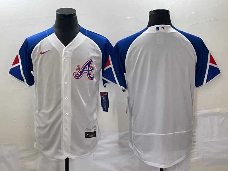 Men's Atlanta Braves Blank White 2023 City Connect Flex Base Stitched Baseball Jersey,We sell and wholesale Men's Atlanta Braves Blank White 2023 City Connect Flex Base Stitched Baseball Jersey on line form chian!
