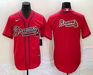 Men's Atlanta Braves Red Team Big Logo Cool Base Stitched Baseball Jersey,We sell and wholesale Men's Atlanta Braves Red Team Big Logo Cool Base Stitched Baseball Jersey on line form chian!