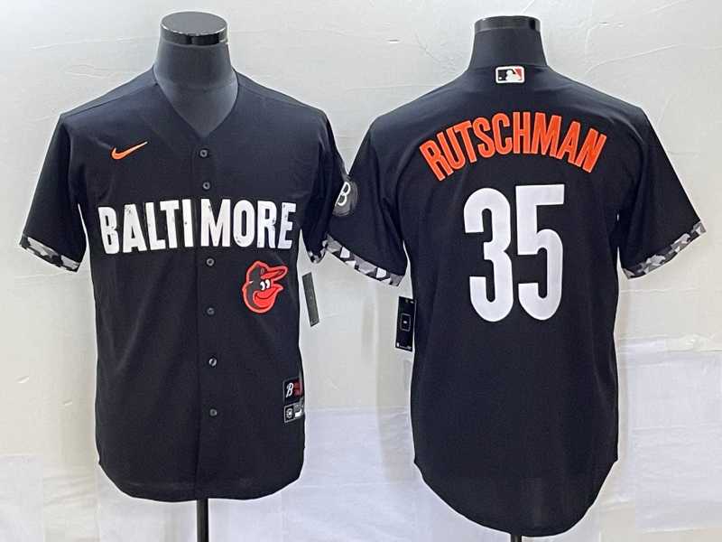 Men's Baltimore Orioles #35 Adley Rutschman Black 2023 City Connect Cool Base Stitched Jersey,We sell and wholesale Men's Baltimore Orioles #35 Adley Rutschman Black 2023 City Connect Cool Base Stitched Jersey on line form chian!
