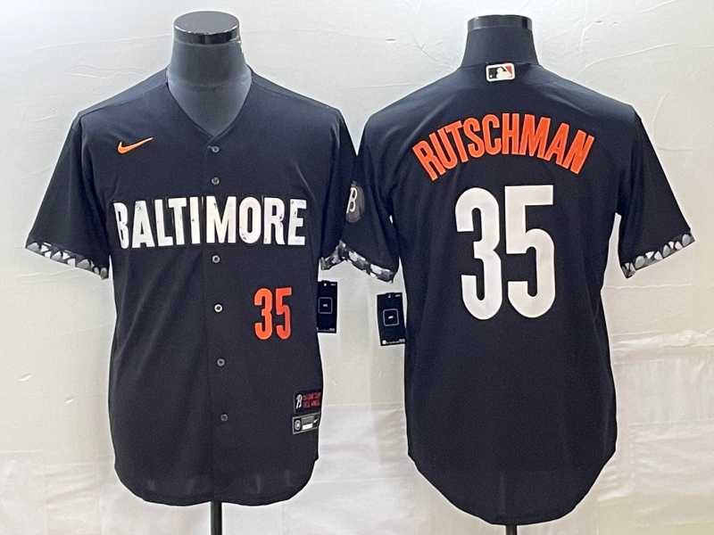 Men's Baltimore Orioles #35 Adley Rutschman Number Black 2023 City Connect Cool Base Stitched Jersey,We sell and wholesale Men's Baltimore Orioles #35 Adley Rutschman Number Black 2023 City Connect Cool Base Stitched Jersey on line form chian!
