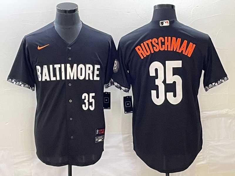 Men's Baltimore Orioles #35 Adley Rutschman Number Black 2023 City Connect Cool Base Stitched Jerseys,We sell and wholesale Men's Baltimore Orioles #35 Adley Rutschman Number Black 2023 City Connect Cool Base Stitched Jerseys on line form chian!