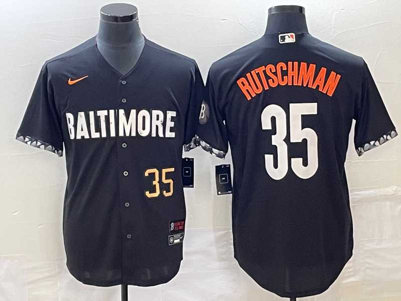 Men's Baltimore Orioles #35 Adley Rutschman Number Black 2023 City Connect Cool Base Stitched MLB Jerseys,We sell and wholesale Men's Baltimore Orioles #35 Adley Rutschman Number Black 2023 City Connect Cool Base Stitched MLB Jerseys on line form chian!