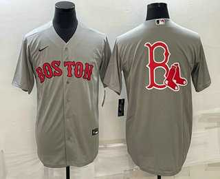 Men's Boston Red Sox Big Logo Grey Stitched MLB Cool Base Nike Jersey,We sell and wholesale Men's Boston Red Sox Big Logo Grey Stitched MLB Cool Base Nike Jersey on line form chian!