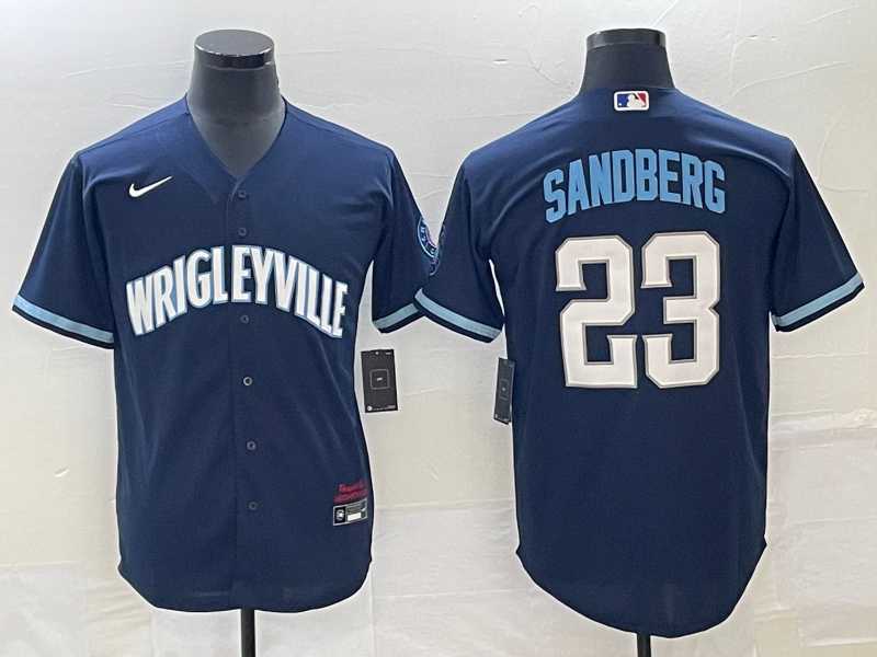 Men's Chicago Cubs #23 Ryne Sandberg Navy City Connect Cool Base Stitched Jersey,We sell and wholesale Men's Chicago Cubs #23 Ryne Sandberg Navy City Connect Cool Base Stitched Jersey on line form chian!