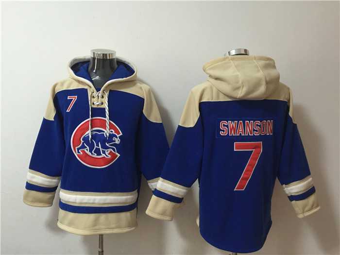 Men's Chicago Cubs #7 Dansby Swanson Ageless Must-Have Lace-Up Pullover Hoodie,We sell and wholesale Men's Chicago Cubs #7 Dansby Swanson Ageless Must-Have Lace-Up Pullover Hoodie on line form chian!