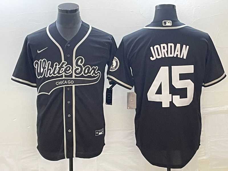 Men's Chicago White Sox #45 Michael Jordan Black Cool Base Stitched Baseball Jersey,We sell and wholesale Men's Chicago White Sox #45 Michael Jordan Black Cool Base Stitched Baseball Jersey on line form chian!