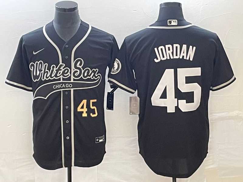 Men's Chicago White Sox #45 Michael Jordan Number Black Cool Base Stitched Baseball Jersey,We sell and wholesale Men's Chicago White Sox #45 Michael Jordan Number Black Cool Base Stitched Baseball Jersey on line form chian!