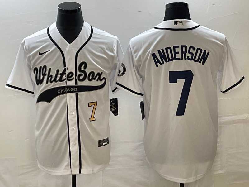 Men's Chicago White Sox #7 Tim Anderson Number White Cool Base Stitched Baseball Jersey,We sell and wholesale Men's Chicago White Sox #7 Tim Anderson Number White Cool Base Stitched Baseball Jersey on line form chian!