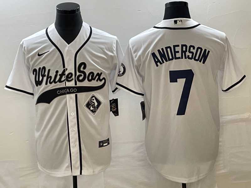 Men's Chicago White Sox #7 Tim Anderson White Cool Base Stitched Baseball Jersey,We sell and wholesale Men's Chicago White Sox #7 Tim Anderson White Cool Base Stitched Baseball Jersey on line form chian!