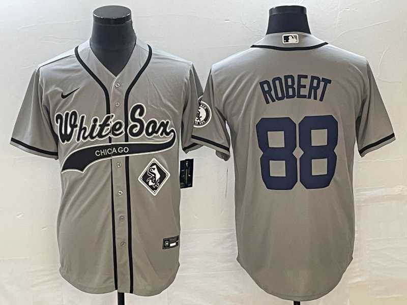 Men's Chicago White Sox #88 Luis Robert Grey Cool Base Stitched Jersey,We sell and wholesale Men's Chicago White Sox #88 Luis Robert Grey Cool Base Stitched Jersey on line form chian!
