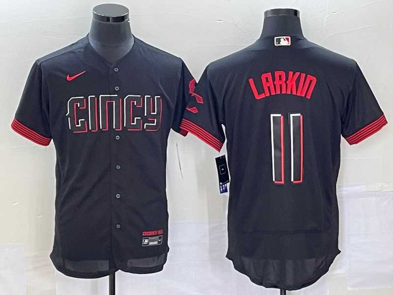 Men's Cincinnati Reds #11 Barry Larkin Black 2023 City Connect Flex Base Stitched Jersey,We sell and wholesale Men's Cincinnati Reds #11 Barry Larkin Black 2023 City Connect Flex Base Stitched Jersey on line form chian!