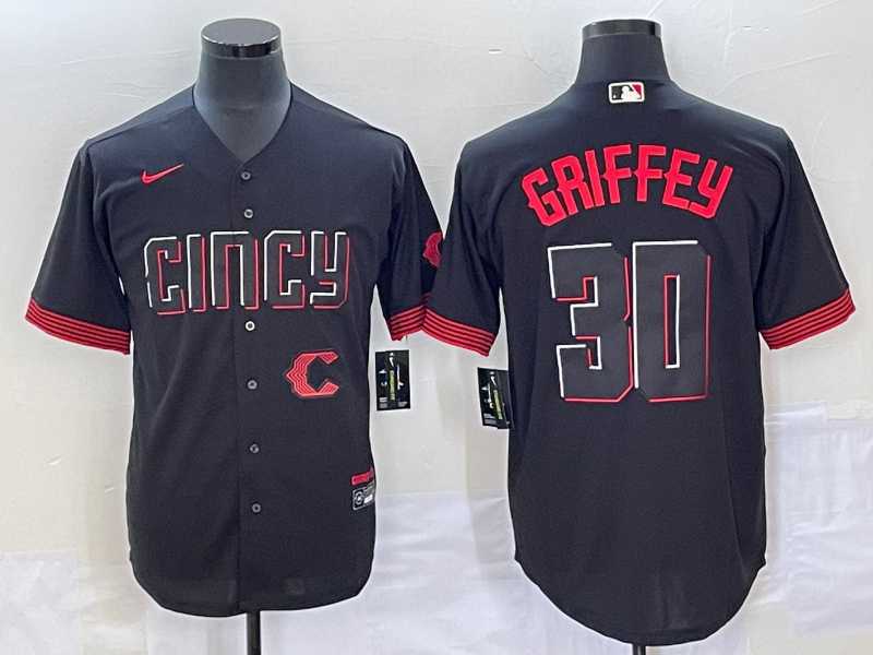 Men's Cincinnati Reds #30 Ken Griffey Jr Black 2023 City Connect Cool Base Stitched Jersey,We sell and wholesale Men's Cincinnati Reds #30 Ken Griffey Jr Black 2023 City Connect Cool Base Stitched Jersey on line form chian!