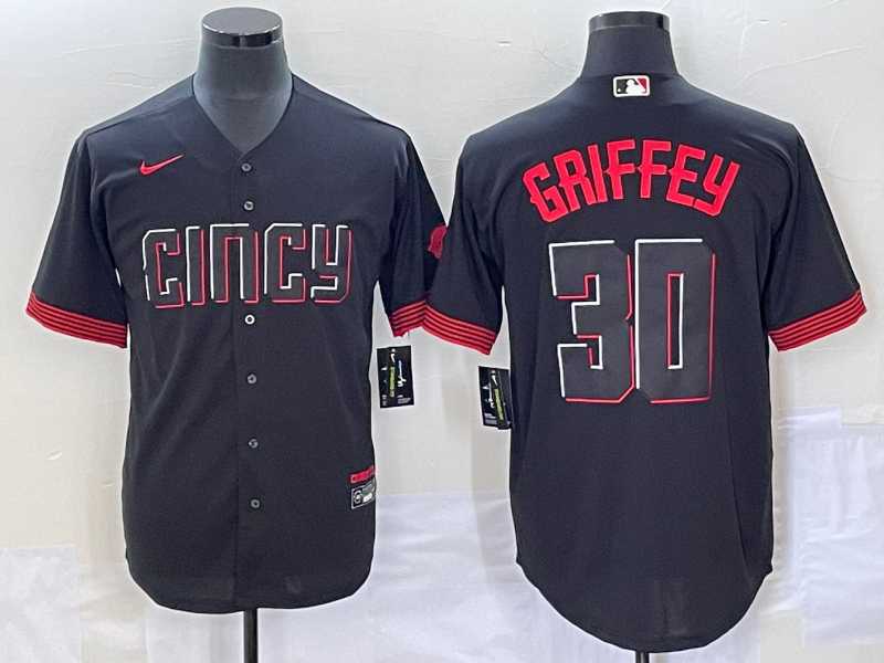 Men's Cincinnati Reds #30 Ken Griffey Jr Black 2023 City Connect Cool Base Stitched Jerseys,We sell and wholesale Men's Cincinnati Reds #30 Ken Griffey Jr Black 2023 City Connect Cool Base Stitched Jerseys on line form chian!