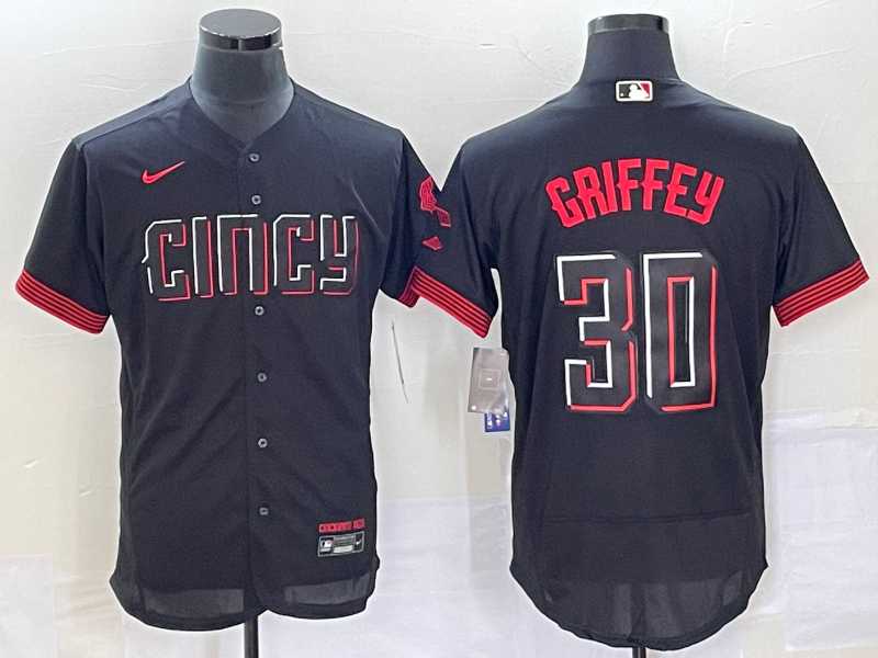 Men's Cincinnati Reds #30 Ken Griffey Jr Black 2023 City Connect Flex Base Stitched Jersey,We sell and wholesale Men's Cincinnati Reds #30 Ken Griffey Jr Black 2023 City Connect Flex Base Stitched Jersey on line form chian!