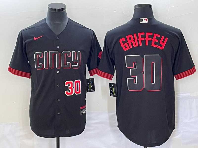 Men's Cincinnati Reds #30 Ken Griffey Jr Number Black 2023 City Connect Cool Base Stitched Jerseys,We sell and wholesale Men's Cincinnati Reds #30 Ken Griffey Jr Number Black 2023 City Connect Cool Base Stitched Jerseys on line form chian!