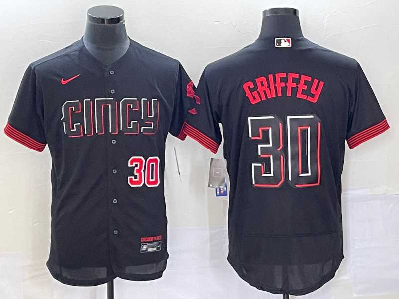 Men's Cincinnati Reds #30 Ken Griffey Jr Number Black 2023 City Connect Flex Base Stitched Jerseys,We sell and wholesale Men's Cincinnati Reds #30 Ken Griffey Jr Number Black 2023 City Connect Flex Base Stitched Jerseys on line form chian!