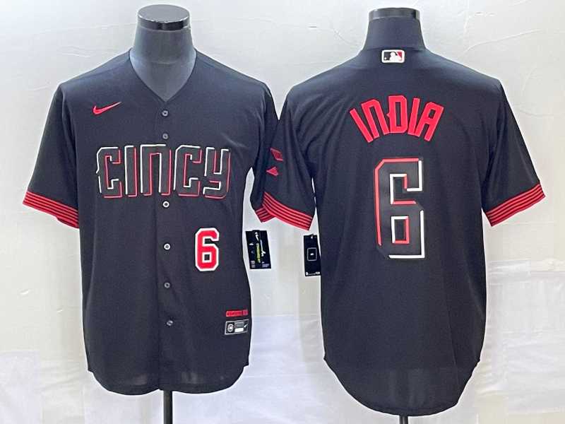 Men's Cincinnati Reds #6 Jonathan India Number Black 2023 City Connect With Patch Stitched Jersey,We sell and wholesale Men's Cincinnati Reds #6 Jonathan India Number Black 2023 City Connect With Patch Stitched Jersey on line form chian!