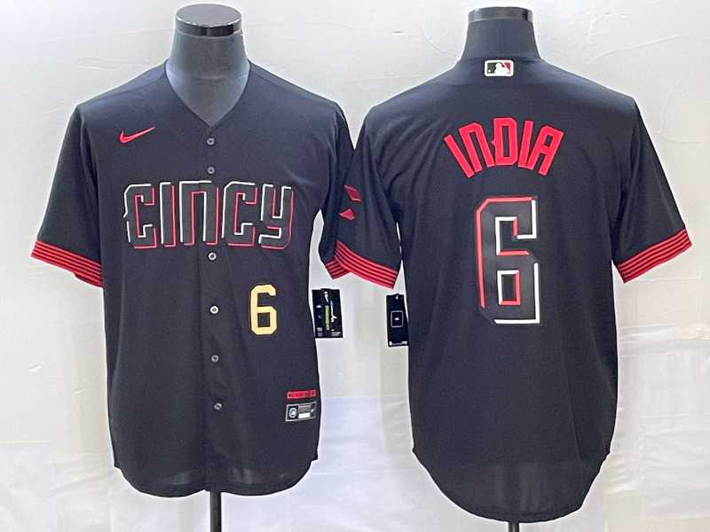 Men's Cincinnati Reds #6 Jonathan India Number Black 2023 City Connect With Patch Stitched Jerseys,We sell and wholesale Men's Cincinnati Reds #6 Jonathan India Number Black 2023 City Connect With Patch Stitched Jerseys on line form chian!
