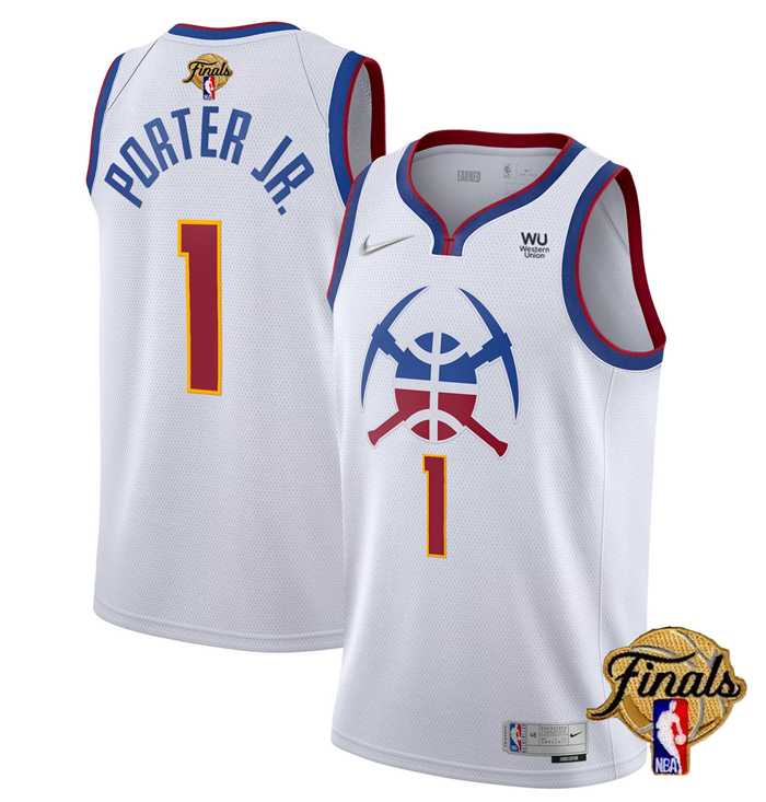Men's Denver Nuggets #1 Michael Porter Jr. White 2023 Finals Earned Edition Stitched Basketball Jersey Dzhi,We sell and wholesale Men's Denver Nuggets #1 Michael Porter Jr. White 2023 Finals Earned Edition Stitched Basketball Jersey Dzhi on line form chian!