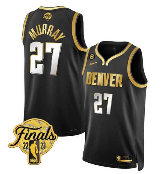 Men's Denver Nuggets #27 Jamal Murray Black 2023 Finals Collection With NO.6 Patch Stitched Basketball Jersey Dzhi,We sell and wholesale Men's Denver Nuggets #27 Jamal Murray Black 2023 Finals Collection With NO.6 Patch Stitched Basketball Jersey Dzhi on line form chian!