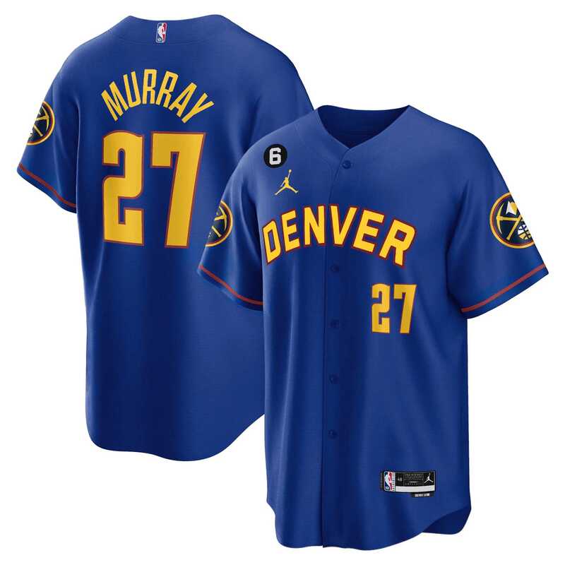 Men's Denver Nuggets #27 Jamal Murray Blue With No.6 Patch Cool Base Stitched Jersey Dzhi,We sell and wholesale Men's Denver Nuggets #27 Jamal Murray Blue With No.6 Patch Cool Base Stitched Jersey Dzhi on line form chian!