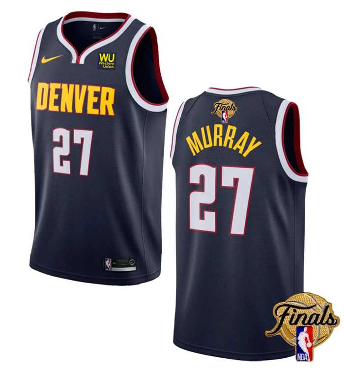 Men's Denver Nuggets #27 Jamal Murray Navy 2023 Finals Icon Edition Stitched Basketball Jersey Dzhi,We sell and wholesale Men's Denver Nuggets #27 Jamal Murray Navy 2023 Finals Icon Edition Stitched Basketball Jersey Dzhi on line form chian!