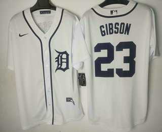 Men's Detroit Tigers #23 Kirk Gibson White Stitched Cool Base Jersey,We sell and wholesale Men's Detroit Tigers #23 Kirk Gibson White Stitched Cool Base Jersey on line form chian!