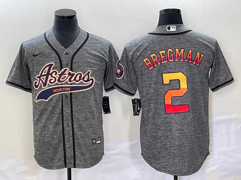 Men's Houston Astros #2 Alex Bregman Grey Gridiron Cool Base Stitched Baseball Jersey,We sell and wholesale Men's Houston Astros #2 Alex Bregman Grey Gridiron Cool Base Stitched Baseball Jersey on line form chian!