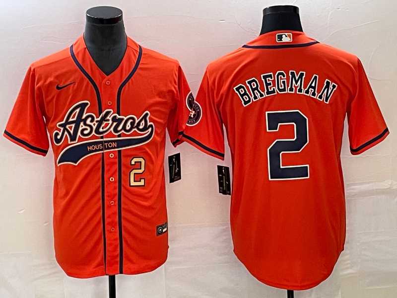 Men's Houston Astros #2 Alex Bregman Number Orange With Patch Cool Base Stitched Baseball Jersey,We sell and wholesale Men's Houston Astros #2 Alex Bregman Number Orange With Patch Cool Base Stitched Baseball Jersey on line form chian!