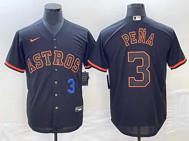 Men's Houston Astros #3 Jeremy Pena Number Lights Out Black Fashion MLB Cool Base Nike Jerseys,We sell and wholesale Men's Houston Astros #3 Jeremy Pena Number Lights Out Black Fashion MLB Cool Base Nike Jerseys on line form chian!