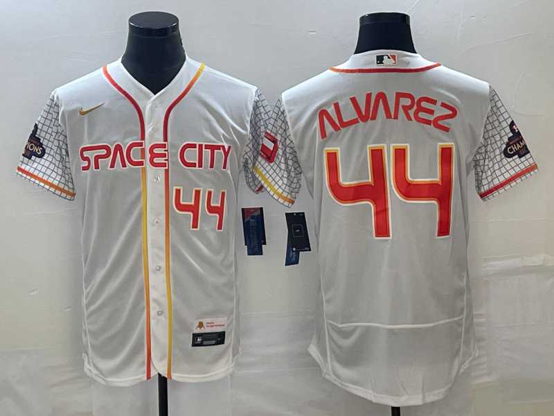Men's Houston Astros #44 Yordan Alvarez Number White 2023 City Connect Flex Base Stitched Jerseys,We sell and wholesale Men's Houston Astros #44 Yordan Alvarez Number White 2023 City Connect Flex Base Stitched Jerseys on line form chian!
