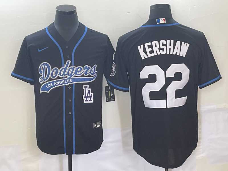 Men's Los Angeles Dodgers #22 Clayton Kershaw Black Cool Base Stitched Baseball Jersey,We sell and wholesale Men's Los Angeles Dodgers #22 Clayton Kershaw Black Cool Base Stitched Baseball Jersey on line form chian!